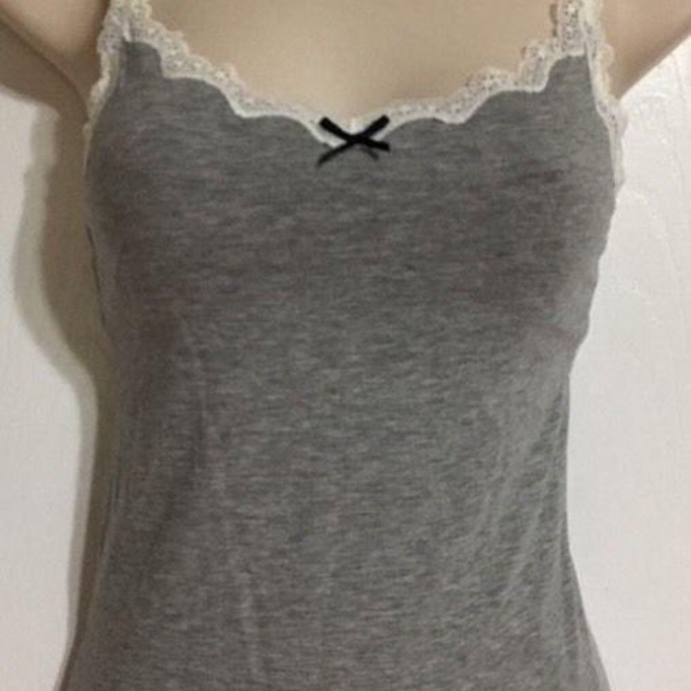 (ISO!) Victoria's Secret Gray Lace Cami Aso Elena Gilbert